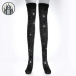Accessoire Gothique Bas Imprimés Spandex