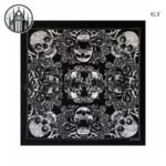 Accessoire Gothique Foulard Tête Mort — Univers Gothique