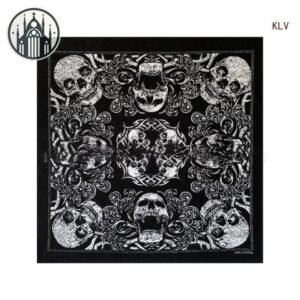 Accessoire Gothique Foulard Tête Mort — Univers Gothique