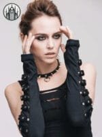 Gants Gothique Ajustables Avec Trou Pour Le Pouce