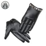 Gants Gothiques Cuir PU Rivets — Univers Gothique (vue 3)