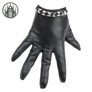 Gants Gothiques Cuir PU Rivets — Univers Gothique