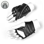 Gants Gothique Lolita: Style Enveloppé De Mystère - Noir Satiné / Xs-m
