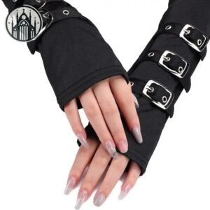 Mitaines Gothiques Punk Boucles Ceinture — Univers Gothique