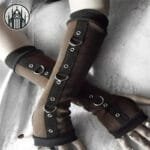 Gants Gothiques à Boucle: Style Enfer Assuré! - Marron