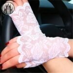 Gants Gothiques Floral Demi-Doigts — Univers Gothique (vue 5)