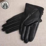 Gants Gothiques En Cuir Doublé: Livraison Standard Offerte