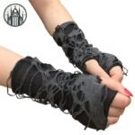 Gants Gothiques Percés Punk Style — Univers Gothique (vue 2)