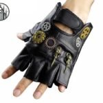 Gants Gothiques Steampunk Peau Mouton