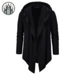 Cardigan Gothique Noir Polyester Long — Univers Gothique
