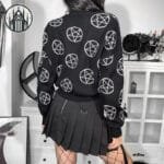 Gilet Gothique Toxic En Coton Maillé & Polyester