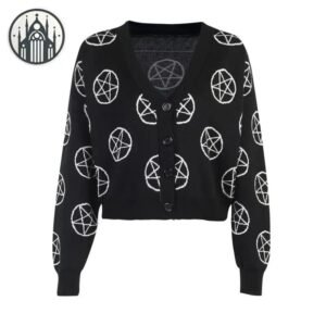 Veste Gothique Pentagramme Coton Polyester — Univers Gothique