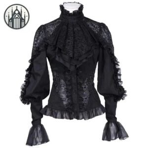 Haut Gothique Victorien Mousseline Dentelle