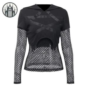 Haut Gothique Résille Coton Polyester