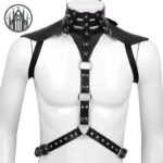 Accessoire Gothique Harnais Cuir Épaulettes — Univers Gothique