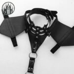 Accessoire Gothique Harnais Cuir Épaulettes — Univers Gothique (vue 3)