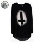 Haut Gothique Coton Mousseline Croix — Univers Gothique