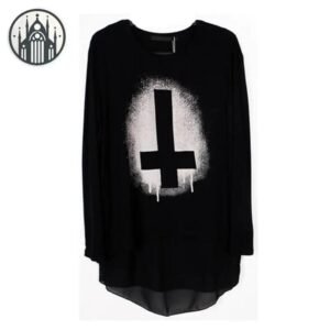 Haut Gothique Coton Mousseline Croix — Univers Gothique