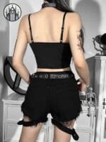 Haut Gothique Patchwork En Dentelle - Tailles S/m/l