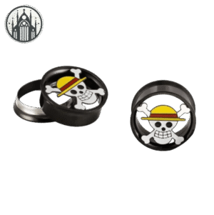 Boucle d’oreille Gothique Crâne Acier — Univers Gothique