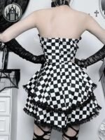Robe Gothique Polyester Coton Noire — Univers Gothique (vue 5)