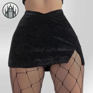 Jupe Gothique Victorienne Polyester Évasée — Univers Gothique