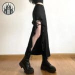 Jupe Gothique Ajustée En Polyester Et élasthanne