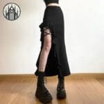 Jupe Gothique Ajustée En Polyester Et élasthanne - l