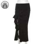 Jupe Gothique Ajustée En Polyester Et élasthanne - s