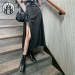 Jupe Gothique Asymétrique En Coton Doux - Skirt-pant / s