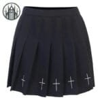 Jupe Gothique Courte En Coton Spandex & Polyester - Livraison Standard Offerte - s