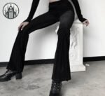 Pantalon Gothique Polyester Élastique Femme — Univers Gothique (vue 5)