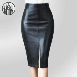 Jupe Gothique Similicuir Crayon Femme — Univers Gothique