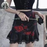 Jupe Gothique Emo En Coton & Polyester Guide De Taille