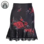 Jupe Gothique Emo En Coton & Polyester Guide De Taille - s