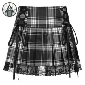 Jupe Gothique Kilt Taille Haute — Univers Gothique