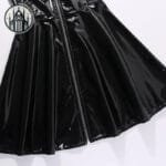 Jupe Gothique En Simili Cuir Noir Imperméable