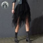Jupe Gothique En Velour Noir: Style Hors Du Commun!