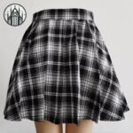 Jupe Gothique Asymétrique Noire — Univers Gothique (vue 5)