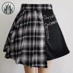 Jupe Gothique Asymétrique Noire — Univers Gothique