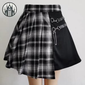 Jupe Gothique Asymétrique Noire — Univers Gothique