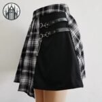 Jupe Gothique Asymétrique Noire — Univers Gothique (vue 6)