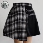 Jupe Gothique Asymétrique Noire — Univers Gothique (vue 4)
