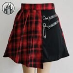Jupe Gothique Asymétrique Noire — Univers Gothique (vue 3)