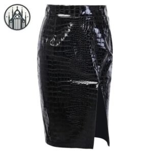 Jupe Gothique Cuir PU Femme — Univers Gothique