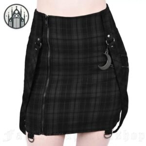 Jupe Gothique Lune Coton Spandex — Univers Gothique