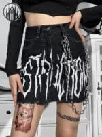 Jupe Gothique Femme Wild Warrior: Confection De Qualité Pour Un Style Canon