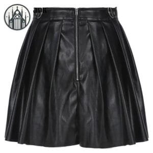Jupe Gothique Grunge En Pu à La Main - Guide De Taille 1 Jupe Gothique Grunge En Pu à La Main - Guide De Taille - s