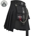 Jupe Gothique Cargo Longue Femme