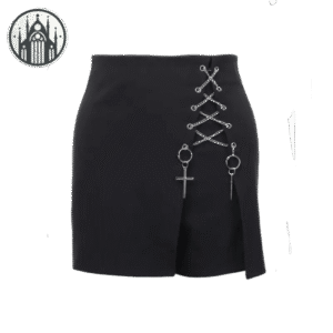 Jupe Gothique Courte Combat Femme — Univers Gothique